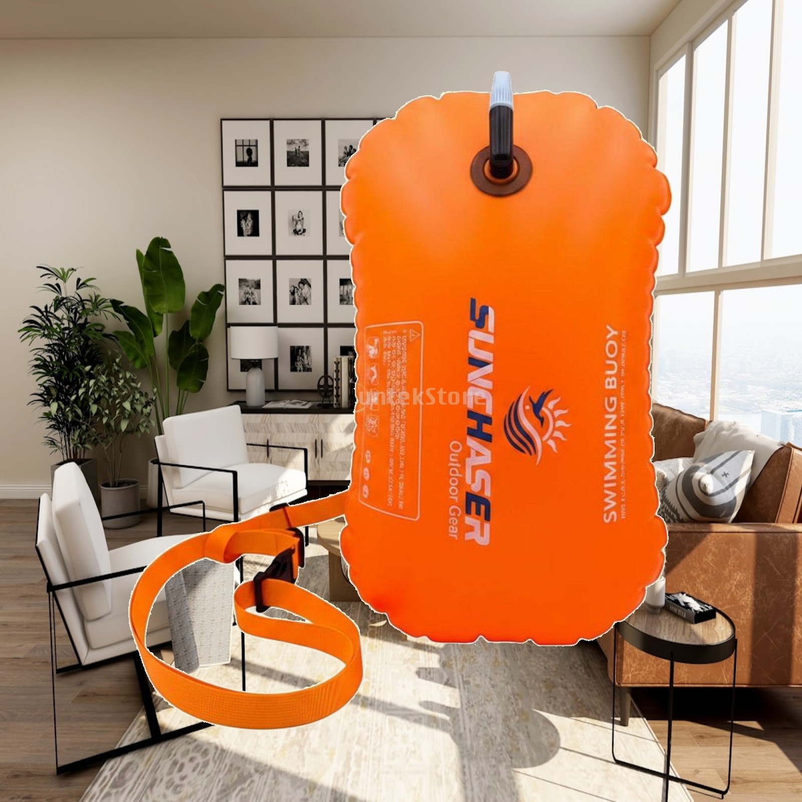 Aquatic Sports Swimming - Swimming Float Inflatable Waterproof Pouch Bright