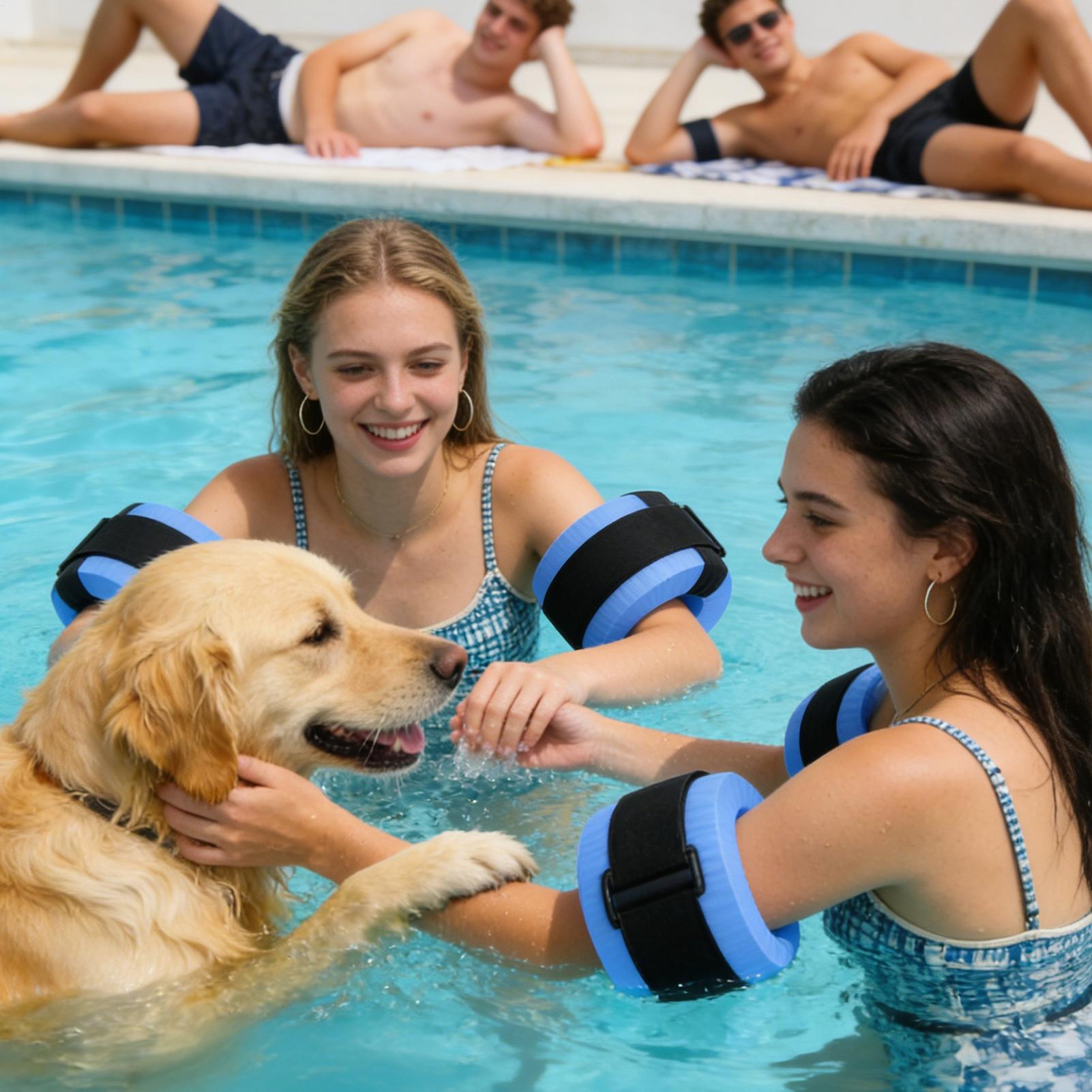 2pcs Foam Swimming Float Ring  - Aquatic Sports Swimming 评论和价格