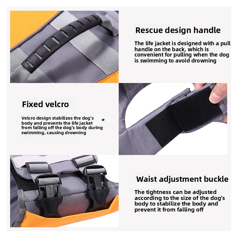 Dog Life Jacket Floating Safet - Life Jacket Buoyancy 评论和价格