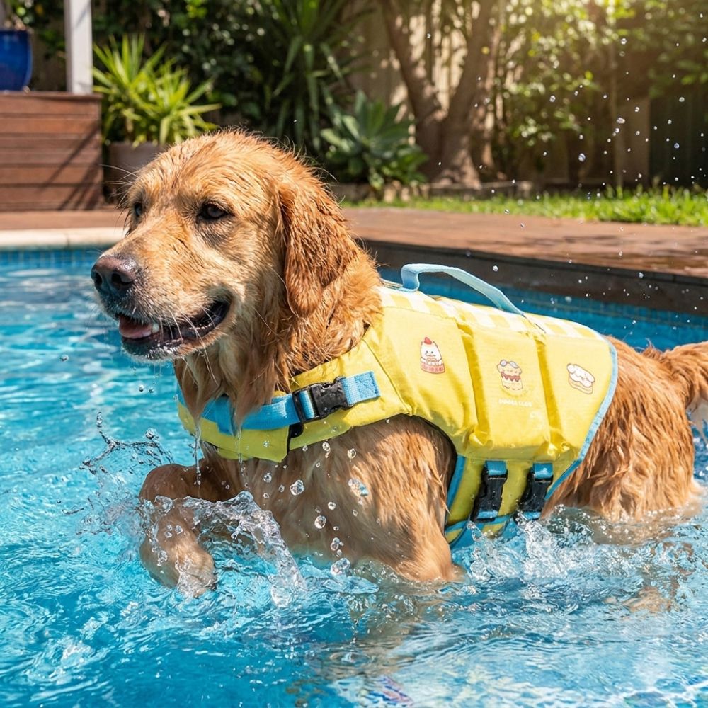 Waterproof Dog Life Jacket Adj - Life Jacket Buoyancy 评论和价格