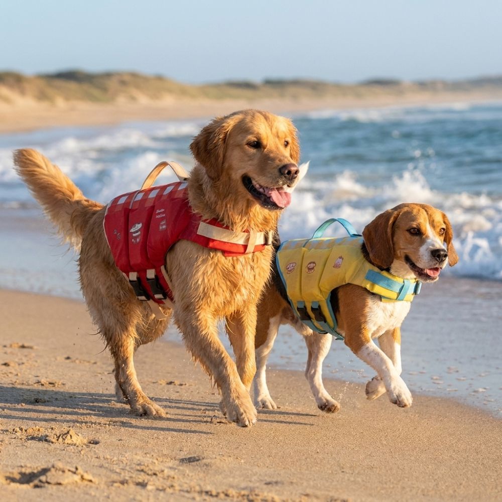 Waterproof Dog Life Jacket Adj - Life Jacket Buoyancy 评论和价格