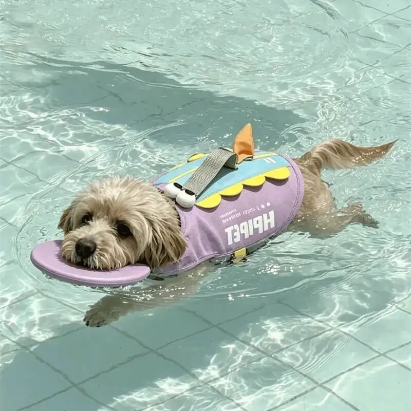 Dog Life Jacket Cute Shark Sha - Life Jacket Buoyancy 评论和价格